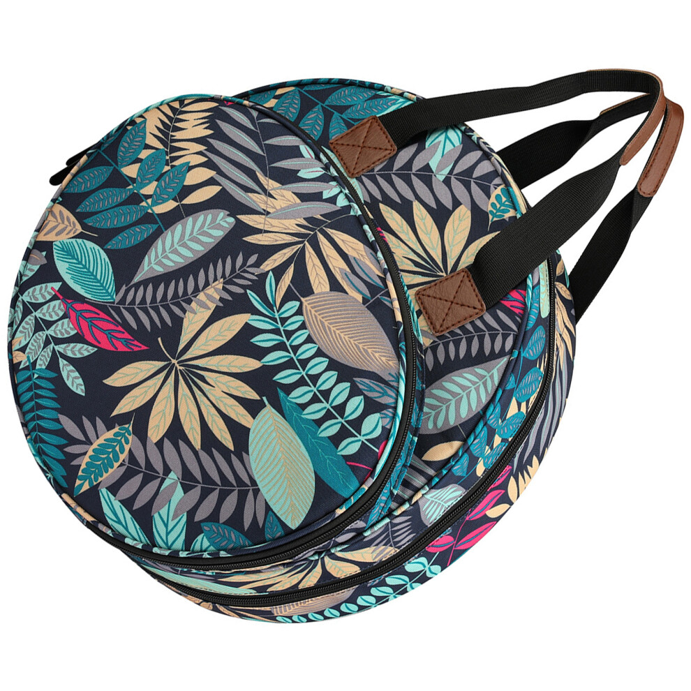 Dense Zippered Sewing Set Planner Permanent 600D-Blue Leaves 7751000374242