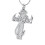 Rustproof Steel Cut Brooch For Ashes Commemoration Pet-silver 1