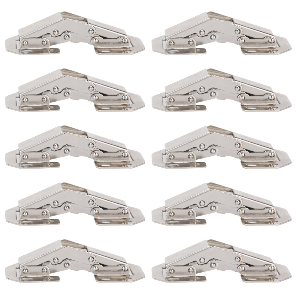 10Pcs Cabinet Door Hinges No Drilling Bridge Shaped 3In For Furniture Use 6911360431400