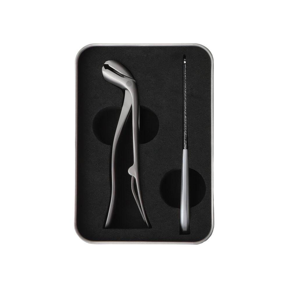 Silver/Grey ( Set) Stainless Steel Thick Steel Nail Forclipper Set Durable Tools For Hard