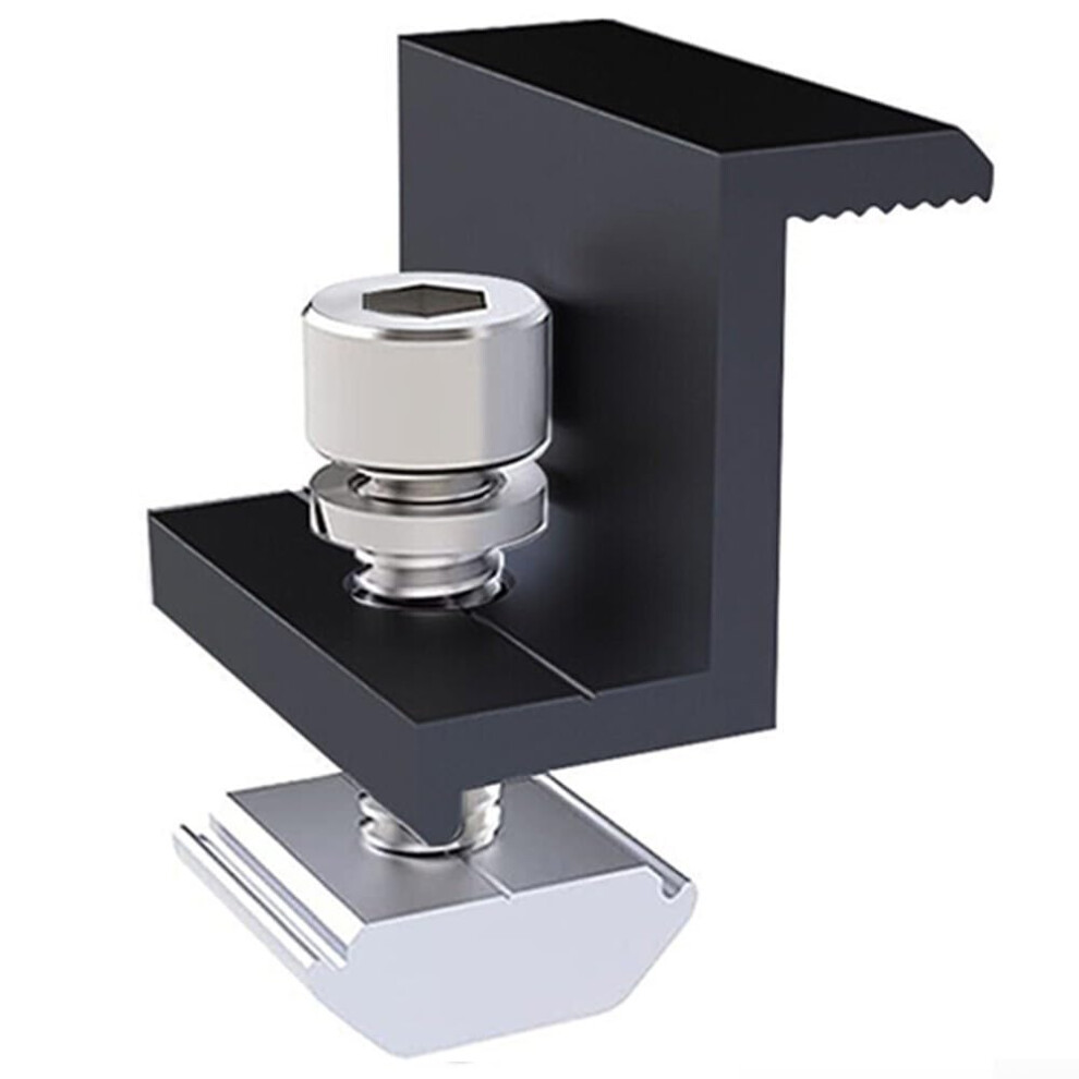 Sleek And Sturdy Black Aluminum Alloy Clamps Designed For Optimal Performance (4X 30Mm End Clamp) 9105992042012