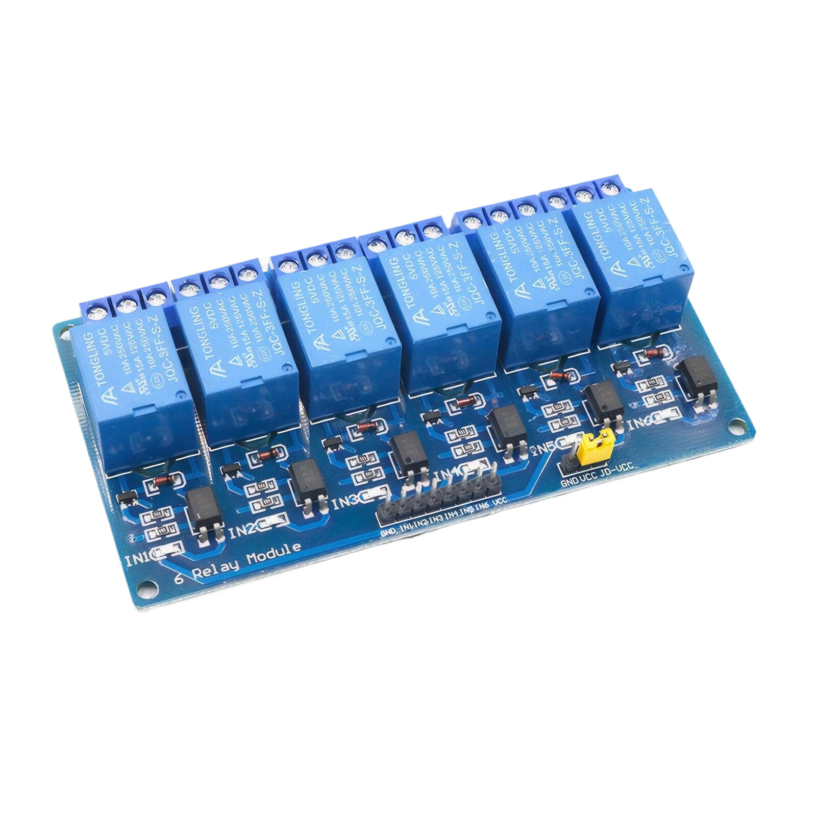 Addressable Six Relay Module (5V) Humanized Interface 6-way Relay Module For Automation Control ...