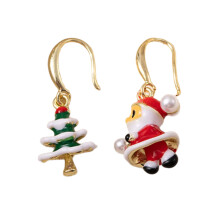 Cheerful Holiday Themed Stud Earrings Zinc Alloy Material-A