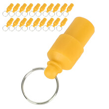 20 Pcs Dog Cat ID Labels AntiLost Name Address Storage Barrel Orange Collar