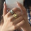 Smooth Waved Line Ring Korean Minimalist Style-Gold-color 6