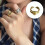 Smooth Curved Alloy Ring Adjustable Size Gold-Steel Color 2