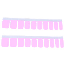 20 Stück Selbstklebende Nagelkunstaufkleber Vollflächig Einfarbig DIY Nägel