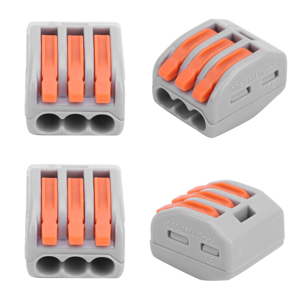 Durable Pct-213 Wiring Connectors 100Pcs - Compact And Safe Design 7661360434992