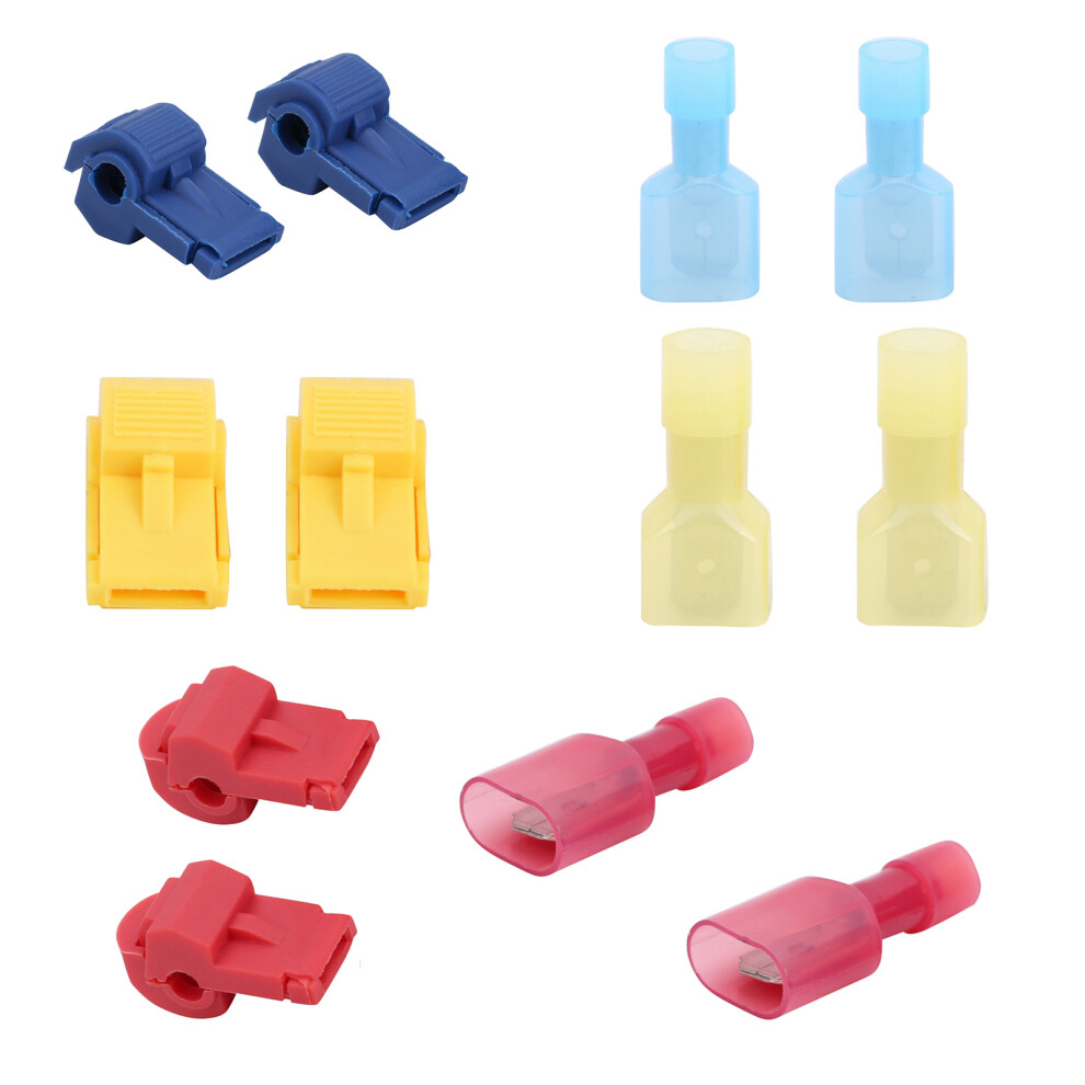 120 Pairs Quick Splice Wire Terminals Kit Assortment 0.2-2.5Mmâ² 7671360435103
