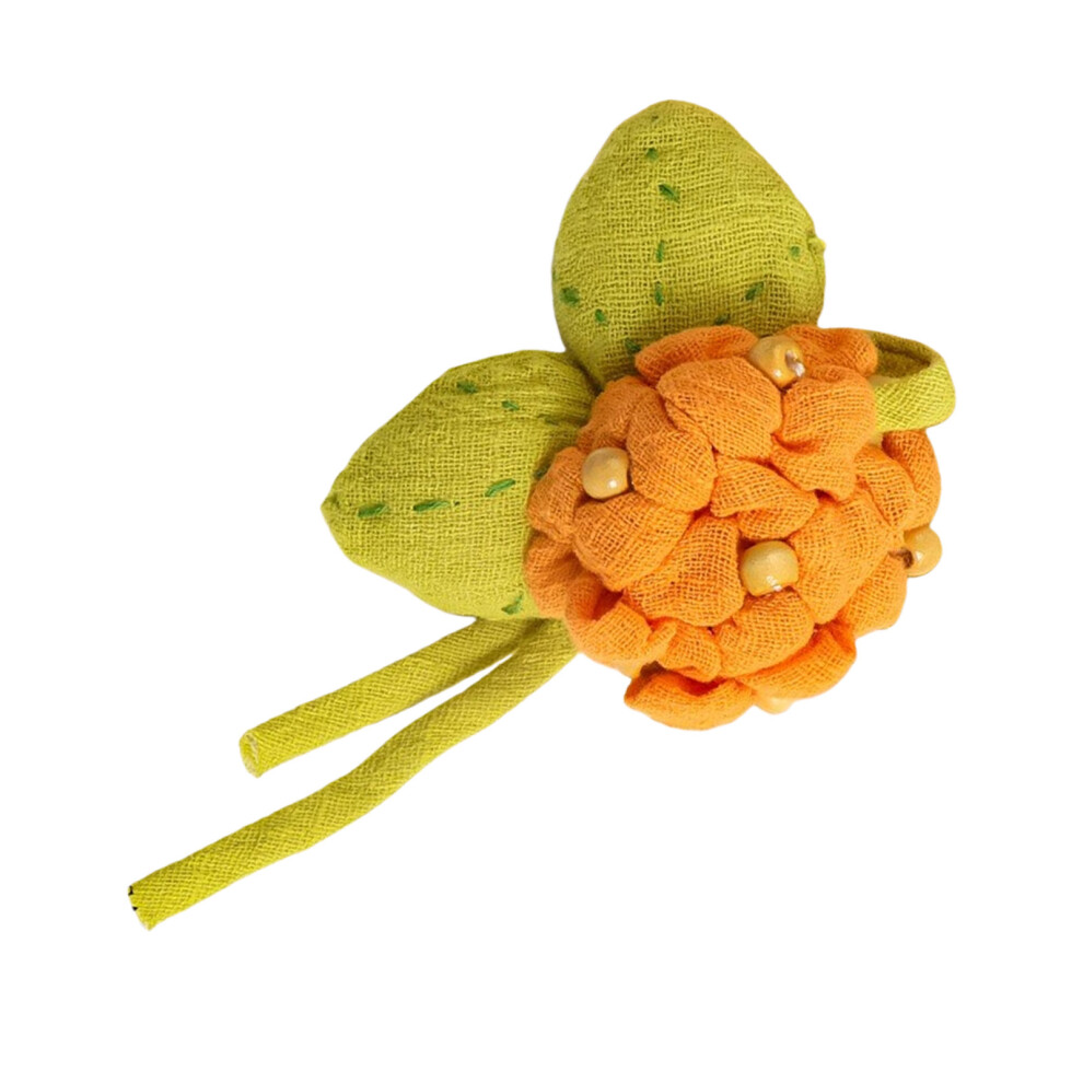 Versatile Fabric Hydrangea Pin Alloy Base Floral Accessory-O