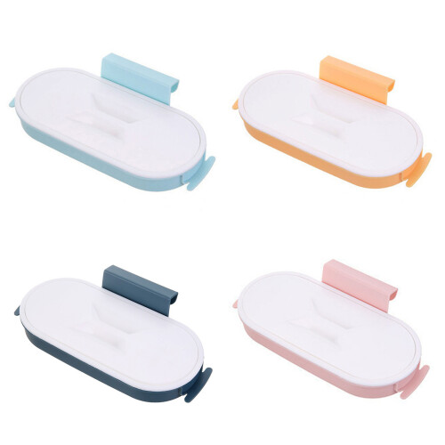 Garbage Bag Holder Kitchen Cupboard Hanging Garbage-Light  Blue 1