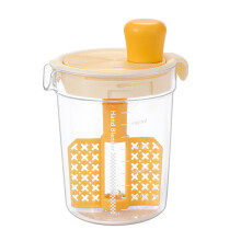 Graduated Mixing Mug for Efficient Brewing of Milk and-Yellow