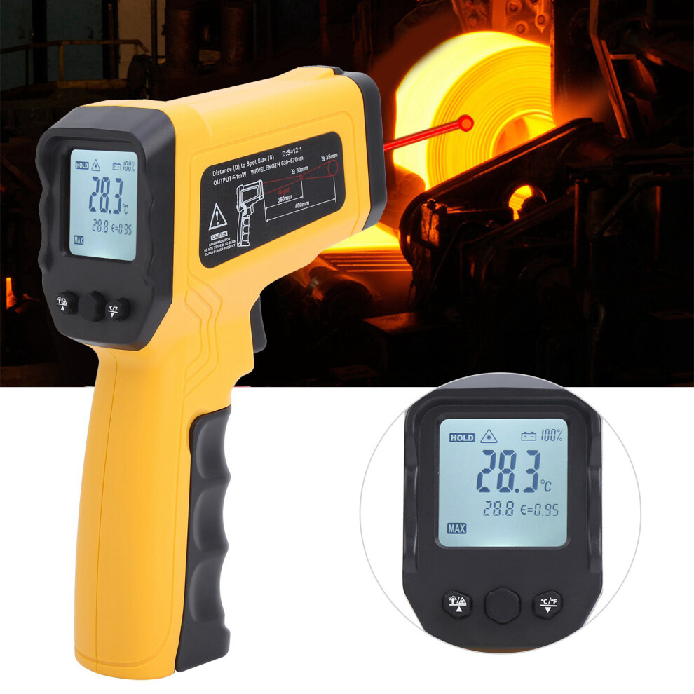 Dt8550e Infrared Thermometer 50-550 Non-Contact Digital, 109.5X173mm 8351360435264
