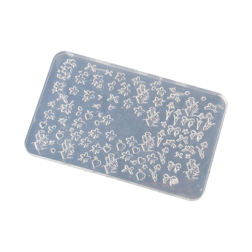 Silicone Nails Art Moulds Accessory Molds Flower Theme-FD53