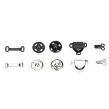 100 Paar Messing-Druckknöpfe Druckknopfverschlüsse 12 mm Stoffnieten