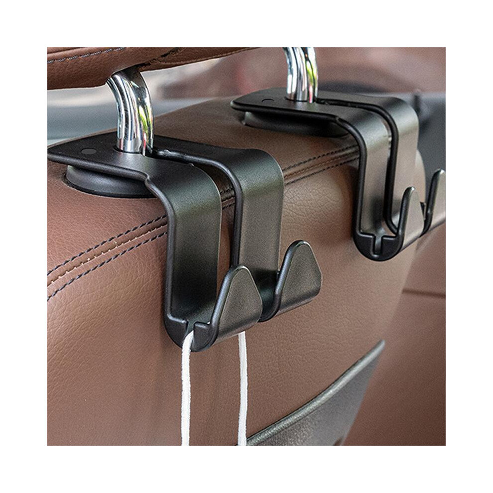 (Black, 2Pcs) Car Headrest Storage Hook, Car Seat Back Hooks, Multifunctional Storage Hook For Car, Car Backseat Organizer 5011686713035