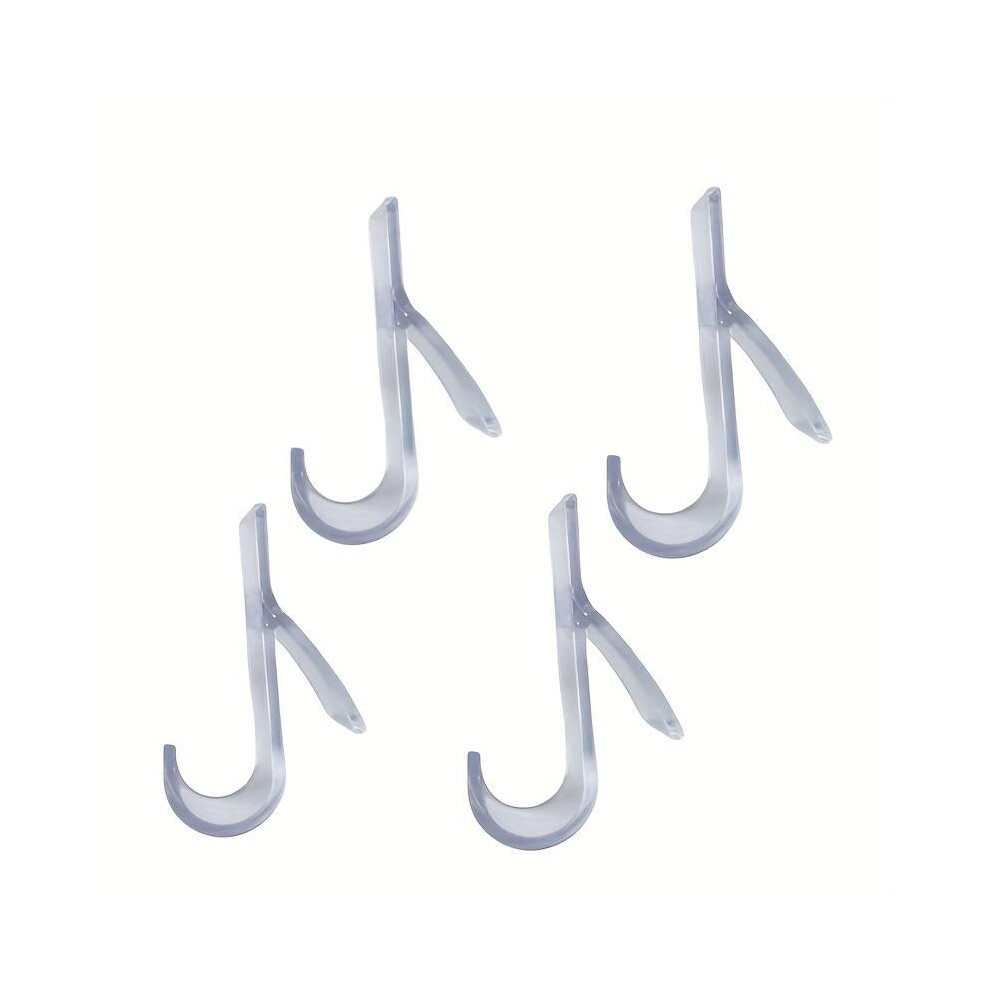 (Clear, 8) Hanger For Heated Towel Shower Rail Radiator Tubular Bath Hook Organiser Hangable 5011686713189