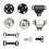 Brass Press Studs 100 Pairs 12mm Sewing Rivet Fasteners 11