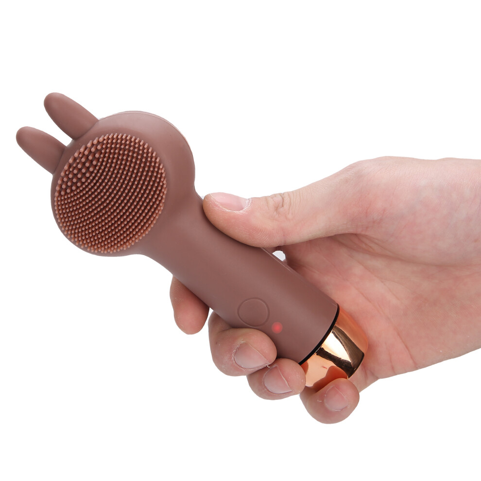 Silicone Electric Waterproof Face Cleanser Brush 5 Gears Blackhead Remover