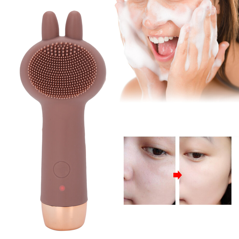 Electric Silicone Face Cleanser Brush Waterproof Blackhead Remover 5 Gears