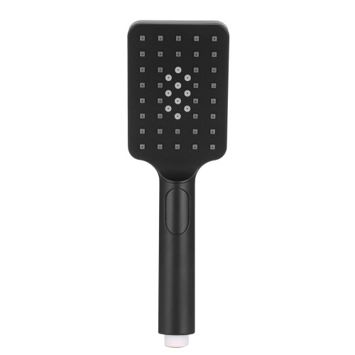 Hochdruck-ABS-Handbrause, Durchmesser 8 cm, Schwarz 1