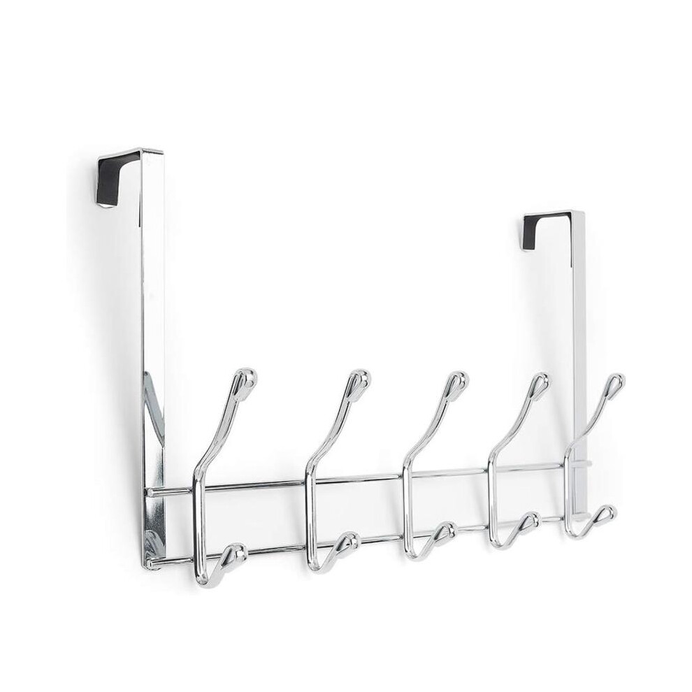 (1) Stainless Steel Back Door Hanger Hook Organizer - Hangable Room Towels 5011686712526