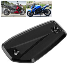 Vorderrad-Bremsflüssigkeitsbehälterdeckel aus Aluminium für GSX-S1000/Katana 2019 (Schwarz)
