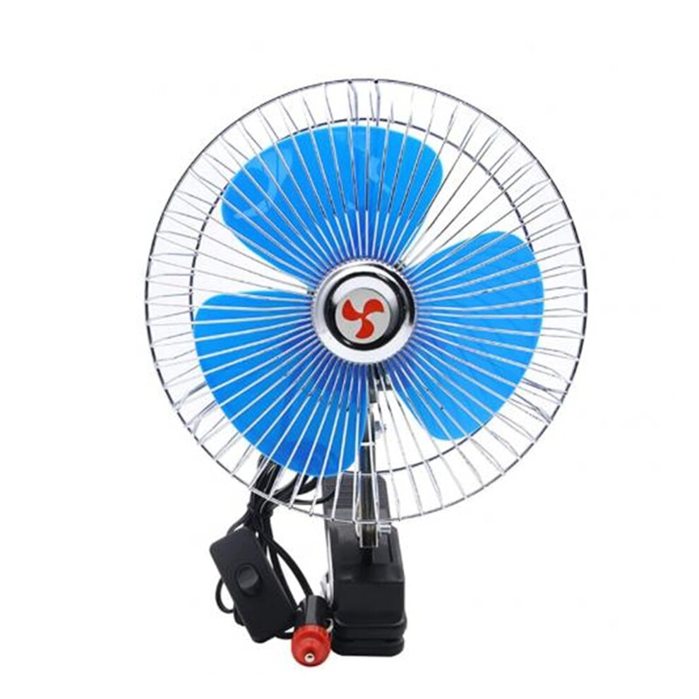 Compatible With 12/24V Mini Summer Car Low Noise Air Conditioner Rotatable Clip Cooling Fan (Color : 12V) 9067246679606