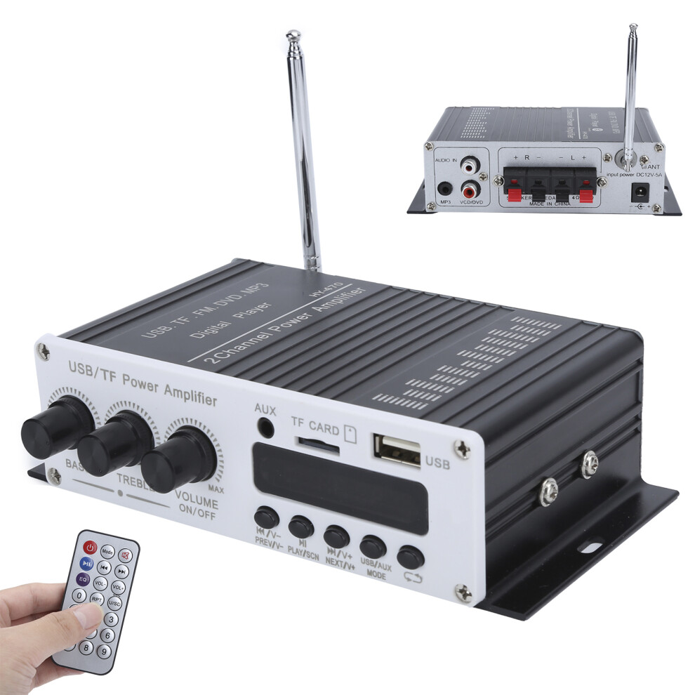 Digital Display Hifi Stereo Amplifier With Bluetooth 4.2 & Fm 7641360446386