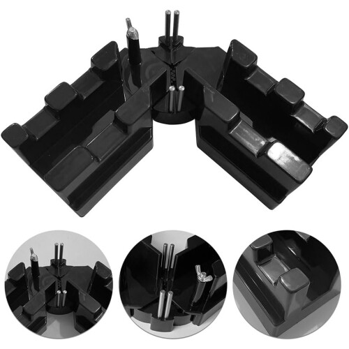 2pcs Black 2-in-1 Function Bevel Cutting Frame with Scale for Precision Cutting 2