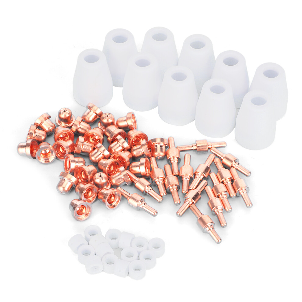 Plasma Cutter Electrode Tips Nozzle 70Pcs For Ptâ31 Lgâ40 Cut40 Cut50 Torch 5091360448644