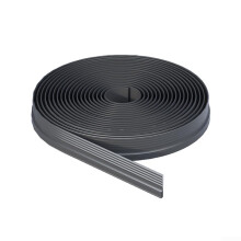 Door Bottom Seal Strip with Strong Adhesion, TPE Material for Windproof and Sound Insulation, 400cm Long (Black)