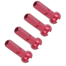 GUB 100 Stück Fahrrad Alu-Legierung Speichenkranzkappen 14x6mm Rot