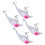 4 Stück Plastik-Minnow-Crankbait, 7 cm, 68 g Angelköder 14