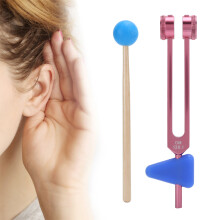 136.1Hz Aluminum Alloy Tuning Fork Sound Healing with Rose Pink Hammer