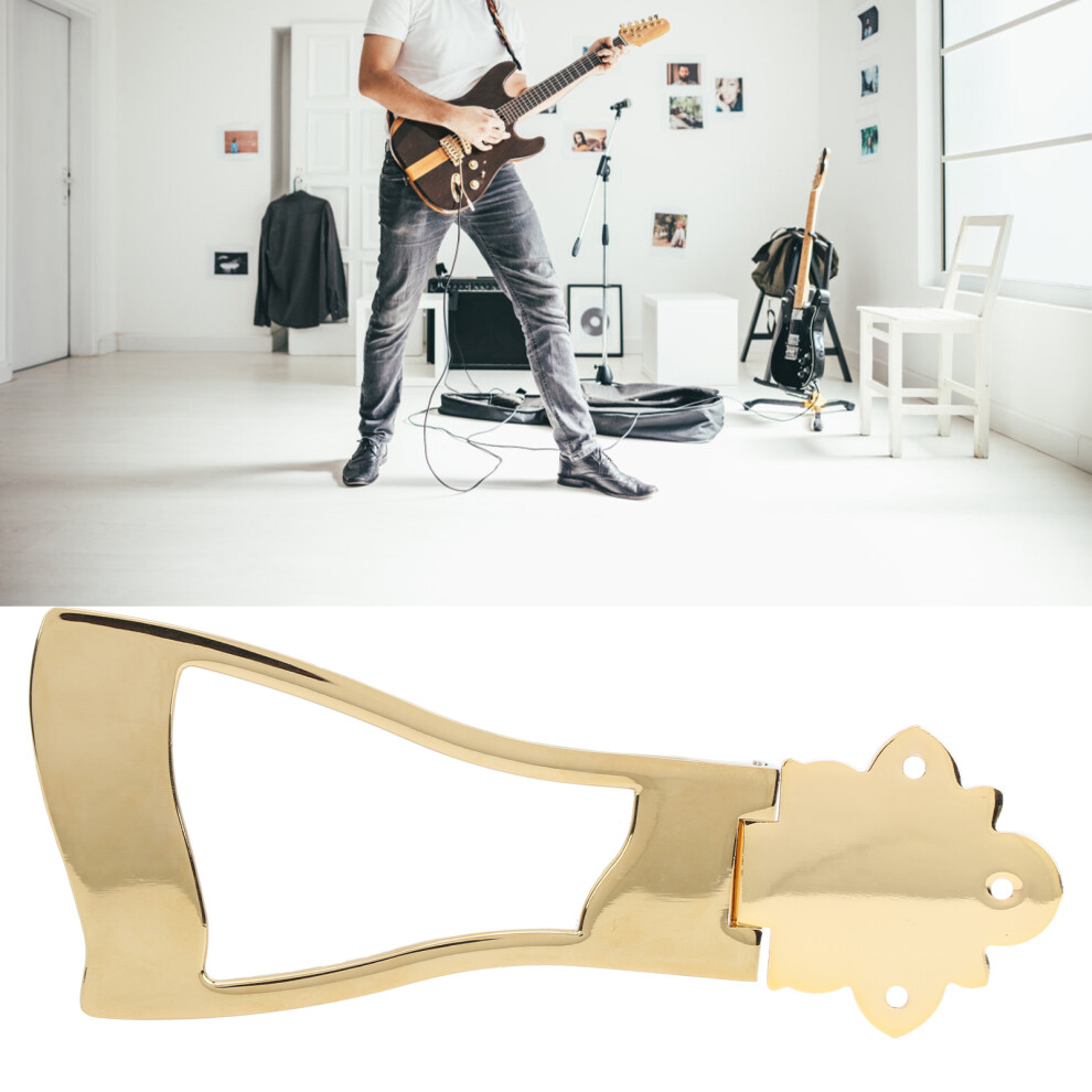 Smooth Chrome Plated Jazz Guitar Bridge Tailpiece for Archtop Models-image-OPC-PMXTP9S-NEW