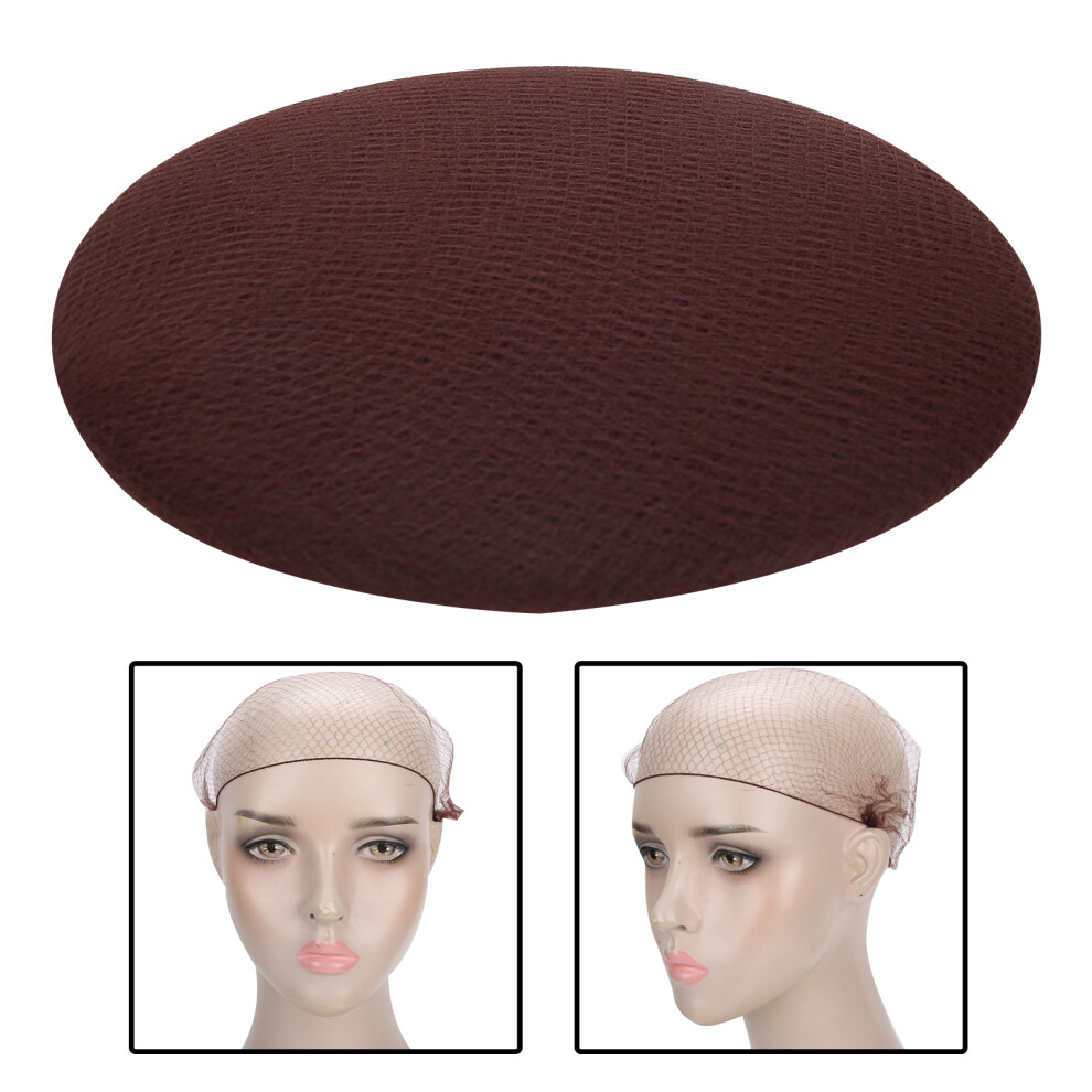 Dark Brown 144pcs Hair Nets Disposable Wig Cap Nylon Mesh Breathable
