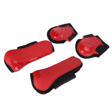 Horse Support Boots Leg Protection Red 1 Set Thicken Breathable Wrap L