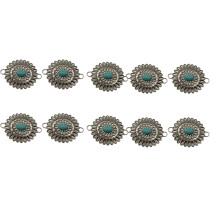 Modern Metallic Sunflower Design Waist Chain Pants-Green