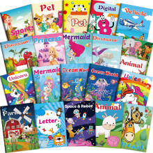 OSIMIG 20PCS Colouring Books for Children Ages 2-8, Mini Colouring Books for Party Bags, Kids Colouring Book for Girls and Boys, Includes Themes like