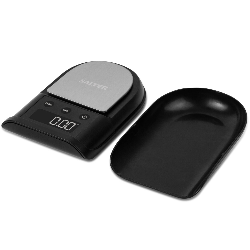 Salter Digital Precision Kitchen Scale - Accurate Weighing In 0.01G Increments, 300G Max Capacity, Stainless Steel Platform, Detachable Tray, Weigh