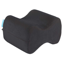 bonmedico Ergonomic Knee Pillow for Sleeping on Side, Knee Cushion for Knee Pain, Memory Foam Leg Pillow, Leg Support Pillow for Bed, Black
