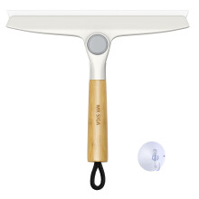 MR.SIGA Rotating Blade All Purpose Silicon Squeegee for Window, Glass, Shower Door, Car Windshield, Mirror, Heavy Duty Window Scrubber, Includes