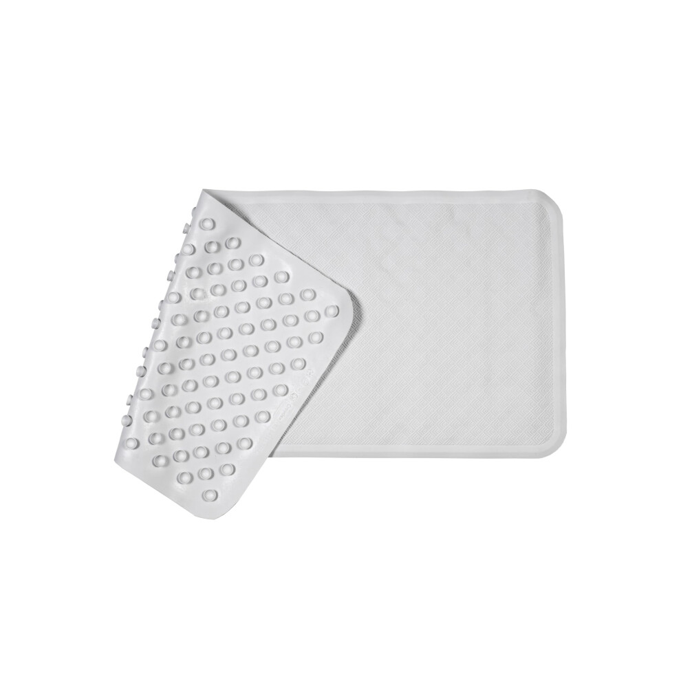 Croydex Large Rubagrip Bath Mat - Anti-Mould Non Slip Bath Mats For Inside Bath, Slip-Resistant With Secure Grip Suction Cups, Easy To Clean, Made