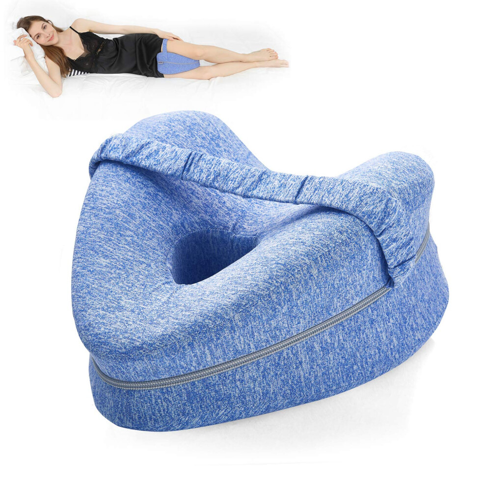 Beautrip Leg Pillow | Ergonomic Side Sleeping Pillows | Memory Foam Knee Pillow With Strap For Side Sleeper | Leg Support Cushion With Removable And