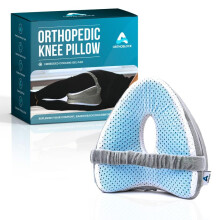 ORTHOBLOCK Knee Pillow with Training Video incl | Pain Relief for Lower Back, Hip, Knee, and Joint Discomfort, Sciatica, and Pregnancy | Side Sleepers
