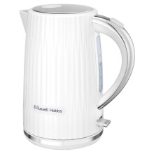 Russell Hobbs Electric Kettle (Hot Water, Tea or Coffee, 1.7L, Push to open lid, Perfect pour spout, Removable washable filter, Illuminated switch,