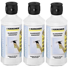 Karcher Window Vac Glass Cleaning Surface Shine Concentrate Solution (Pack of 3), 1