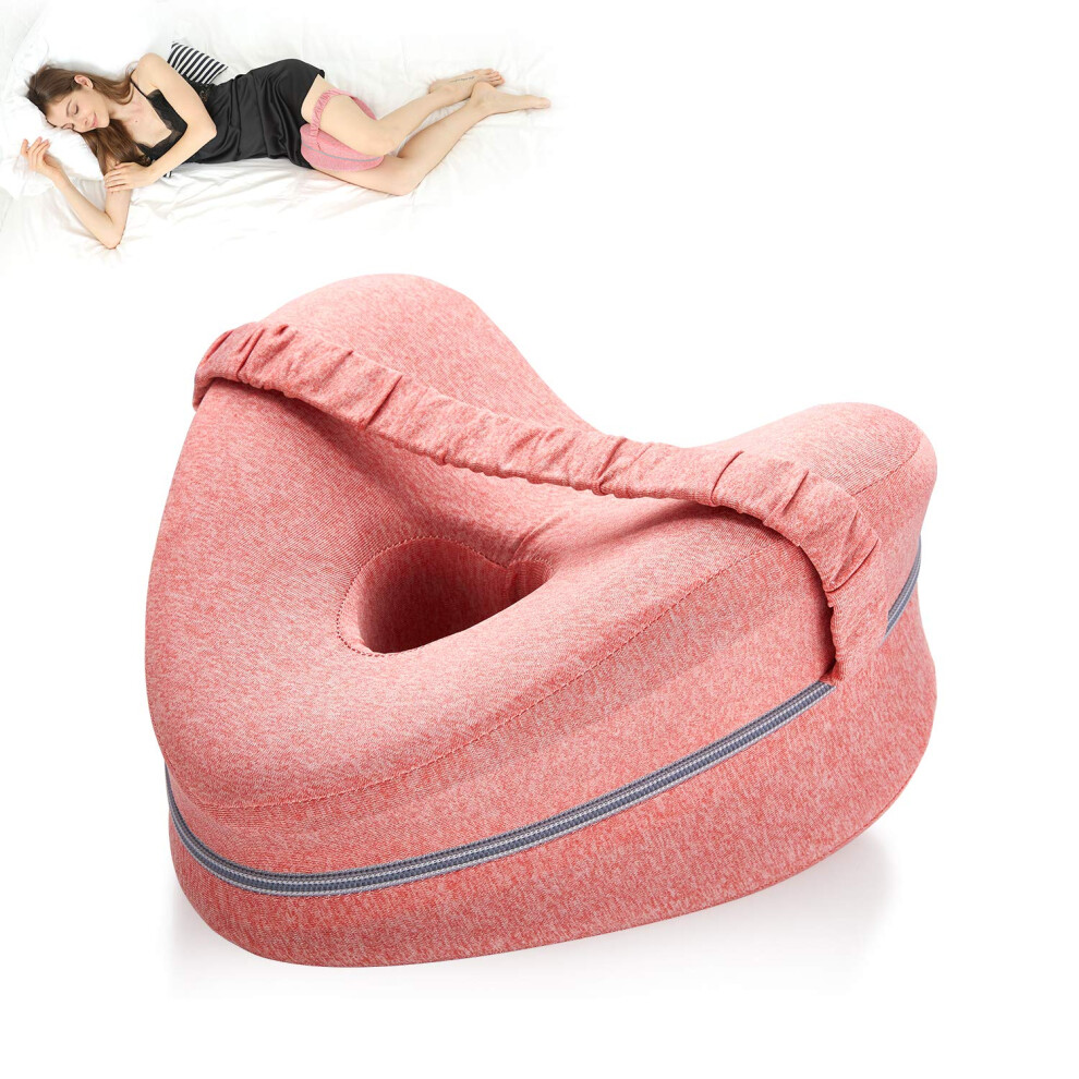 Beautrip Leg Pillow | Ergonomic Side Sleeping Pillows | Memory Foam Knee Pillow With Strap For Side Sleeper | Leg Support Cushion With Removable And