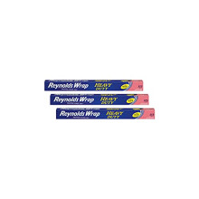 Reynolds Heavy Duty Foil | Aluminium Kitchen Foil | Tin Foil for Cooking, BBQ, Roasting | Pack of 3 Rolls, 457mm x 7.62m Packaging May Vary